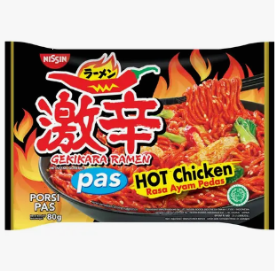 Nissin Gekikara Ramen Hot Chicken Flavour Noodles 80g (00001)