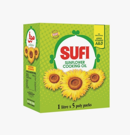 Sufi Sunflower Cooking Oil 1Ltr