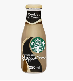 STARBUCKS COFFEE GLASS BOTTLE COOKIES & CREAM 250ML (Imported)