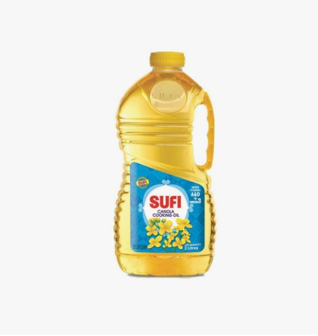Sufi Canola Cooking Oil 3 ltr