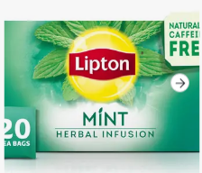 Lipton Herbal Infusion - Mint Tea - 20 Envelope Tea Bags